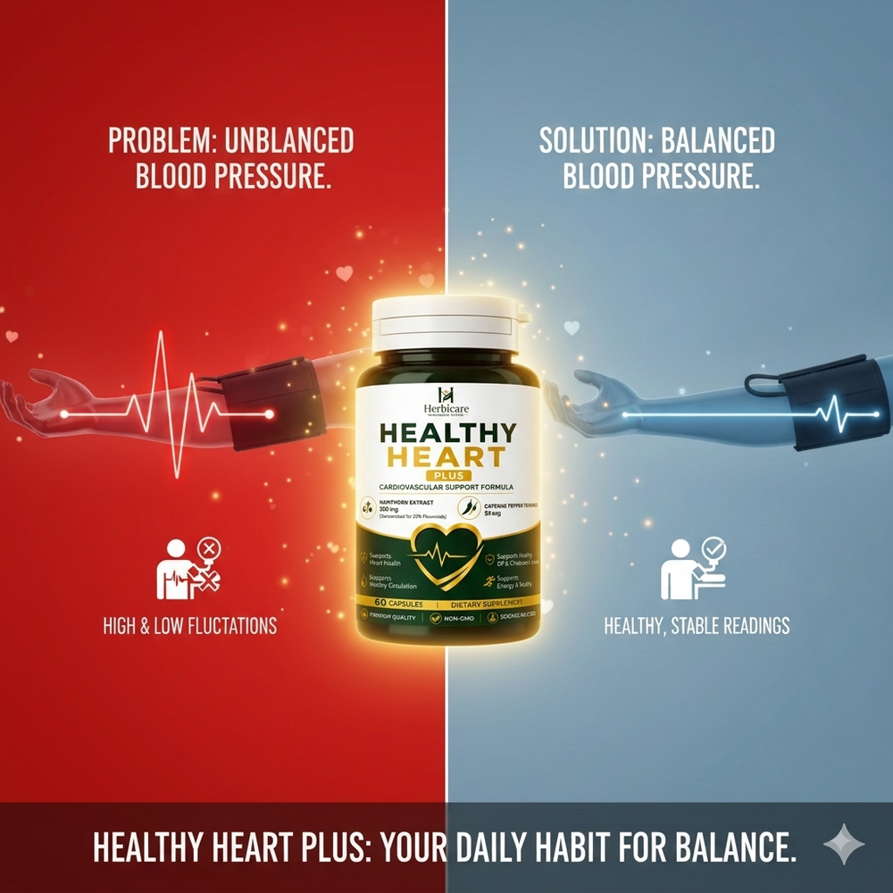 Healthy Heart Plus – Natural Heart Wellness Formula for Protection, Strength & Circulation