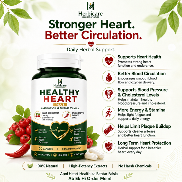 Healthy Heart Plus – Hawthorn Berry Supplement for Heart Strength & Circulation